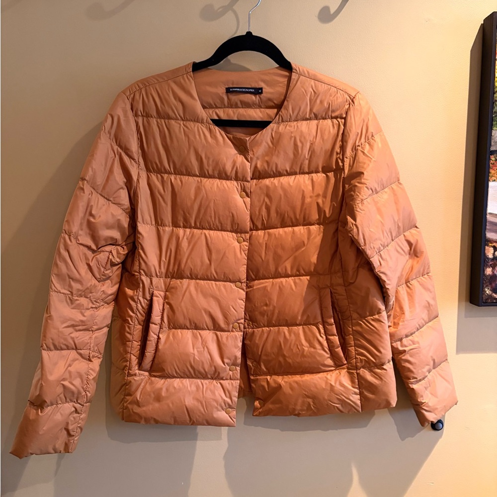 Women's French, hay-colored puffy Jacket large/42